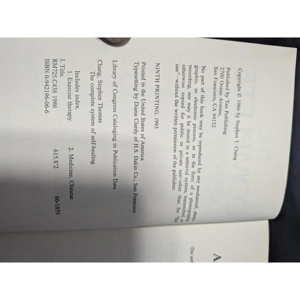 The Complete System of Self-Healing Internal Exercises Dr. Stephen Chang HC 1986
